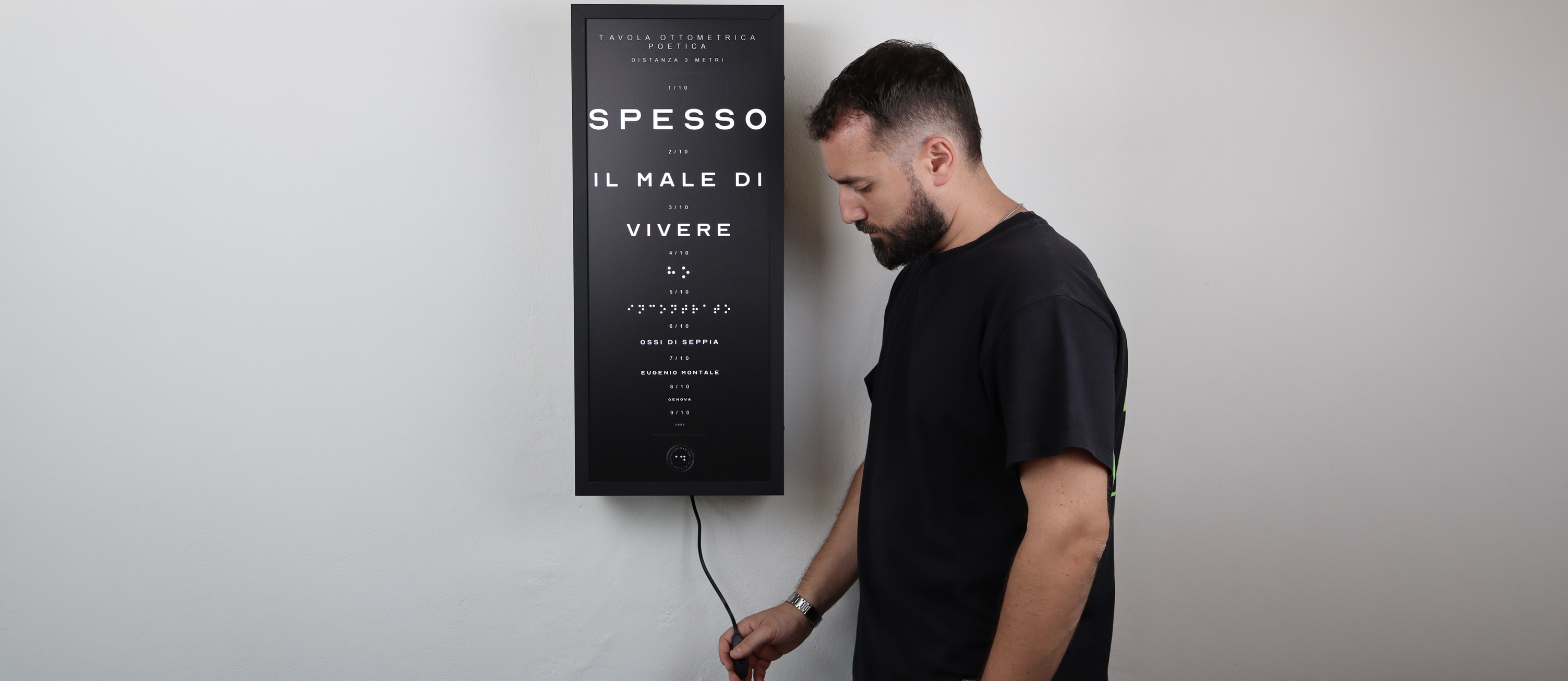 Alessandro D'Aquila working in his studio