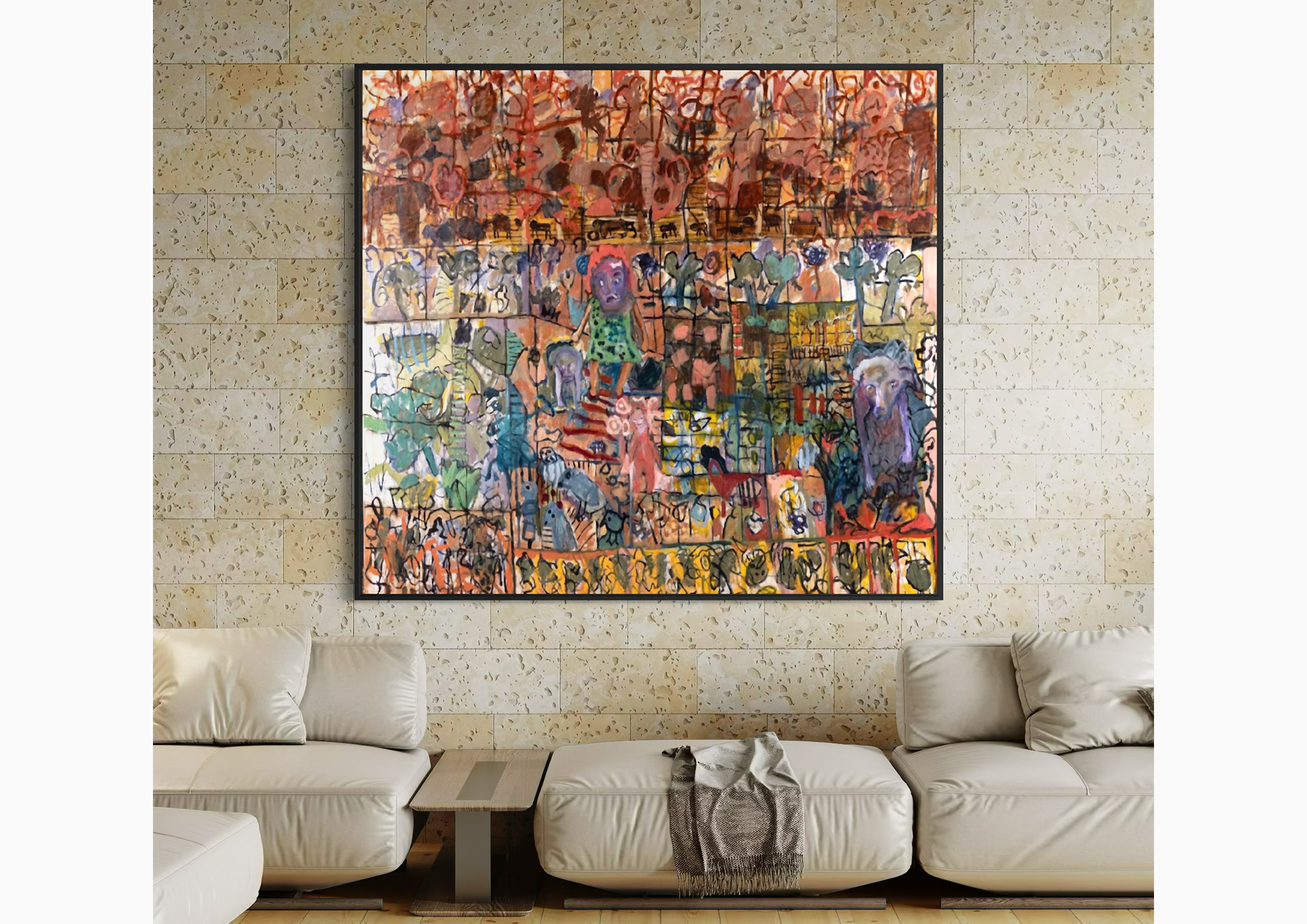 Tapestry of My Dreams displayed in a room