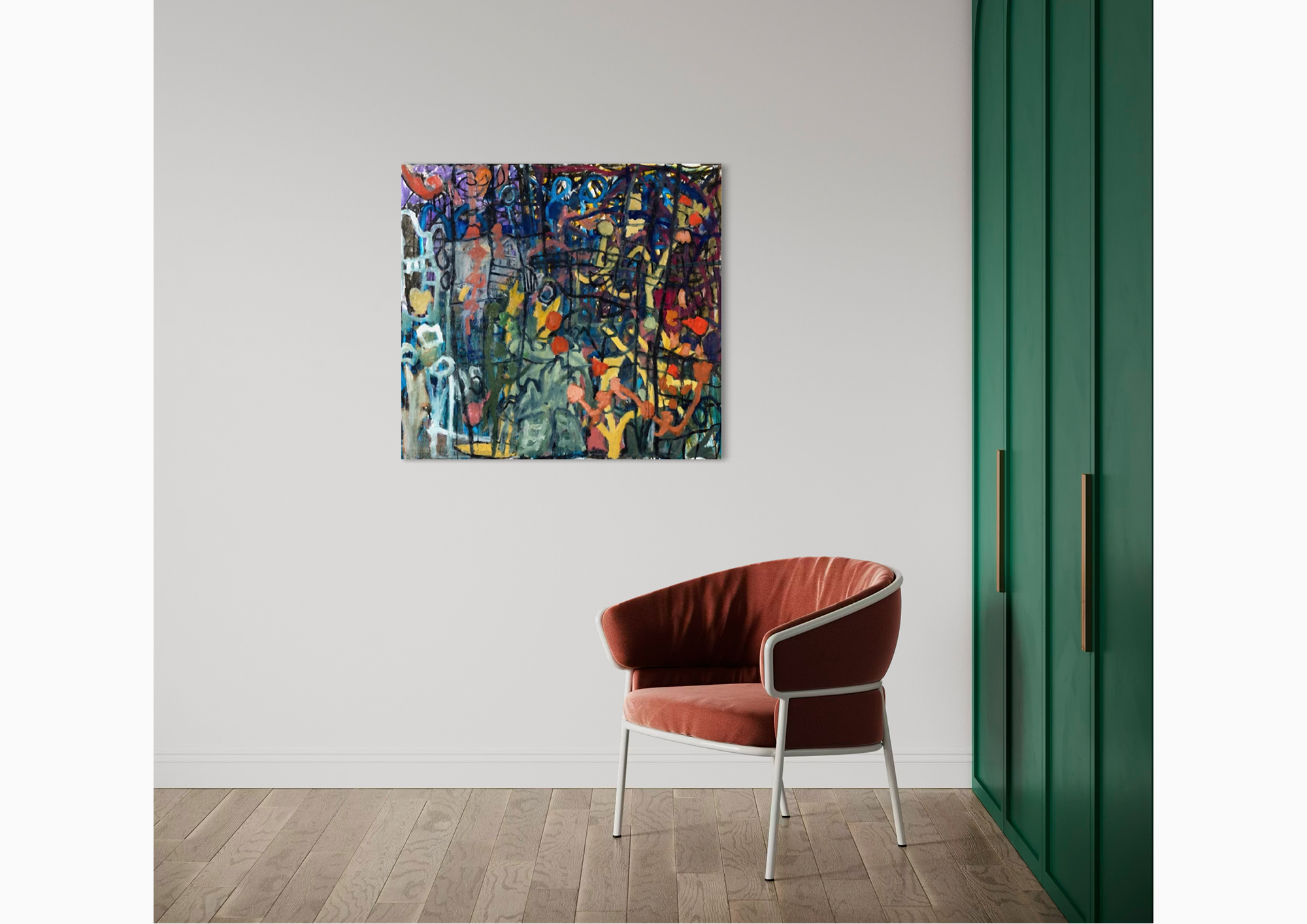 Flaneur displayed in a room