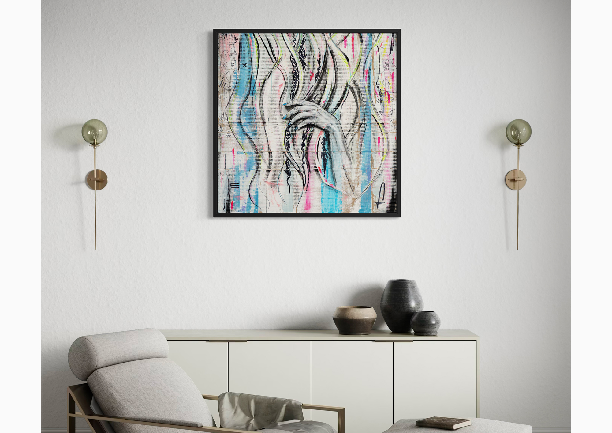 Medusa displayed in a room