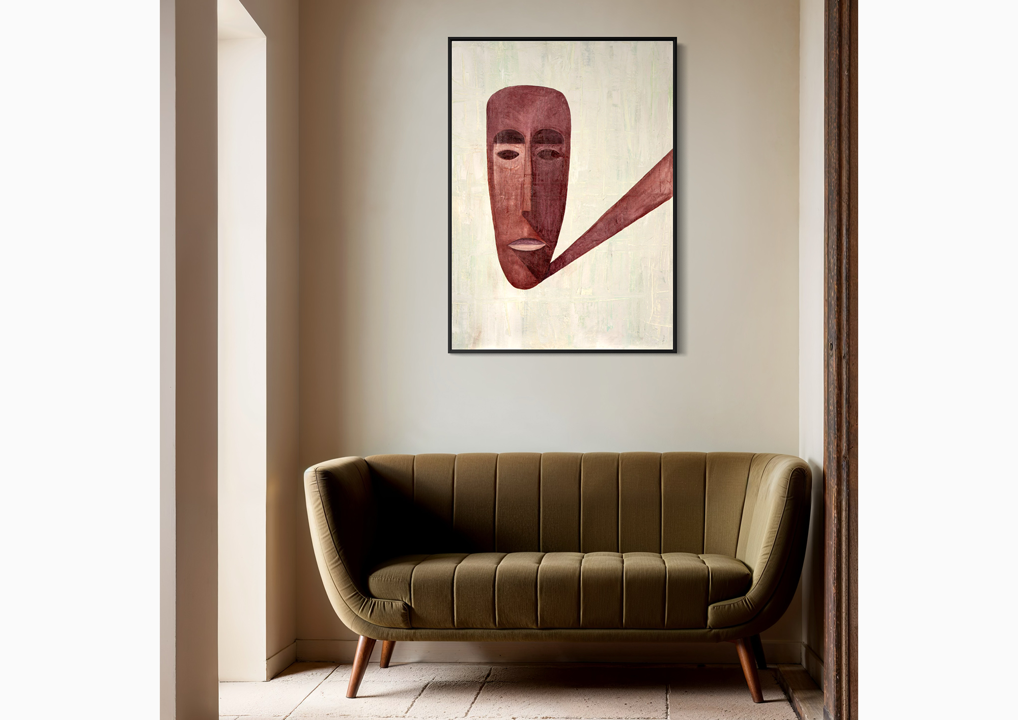 Deus Ex Machina displayed in a room