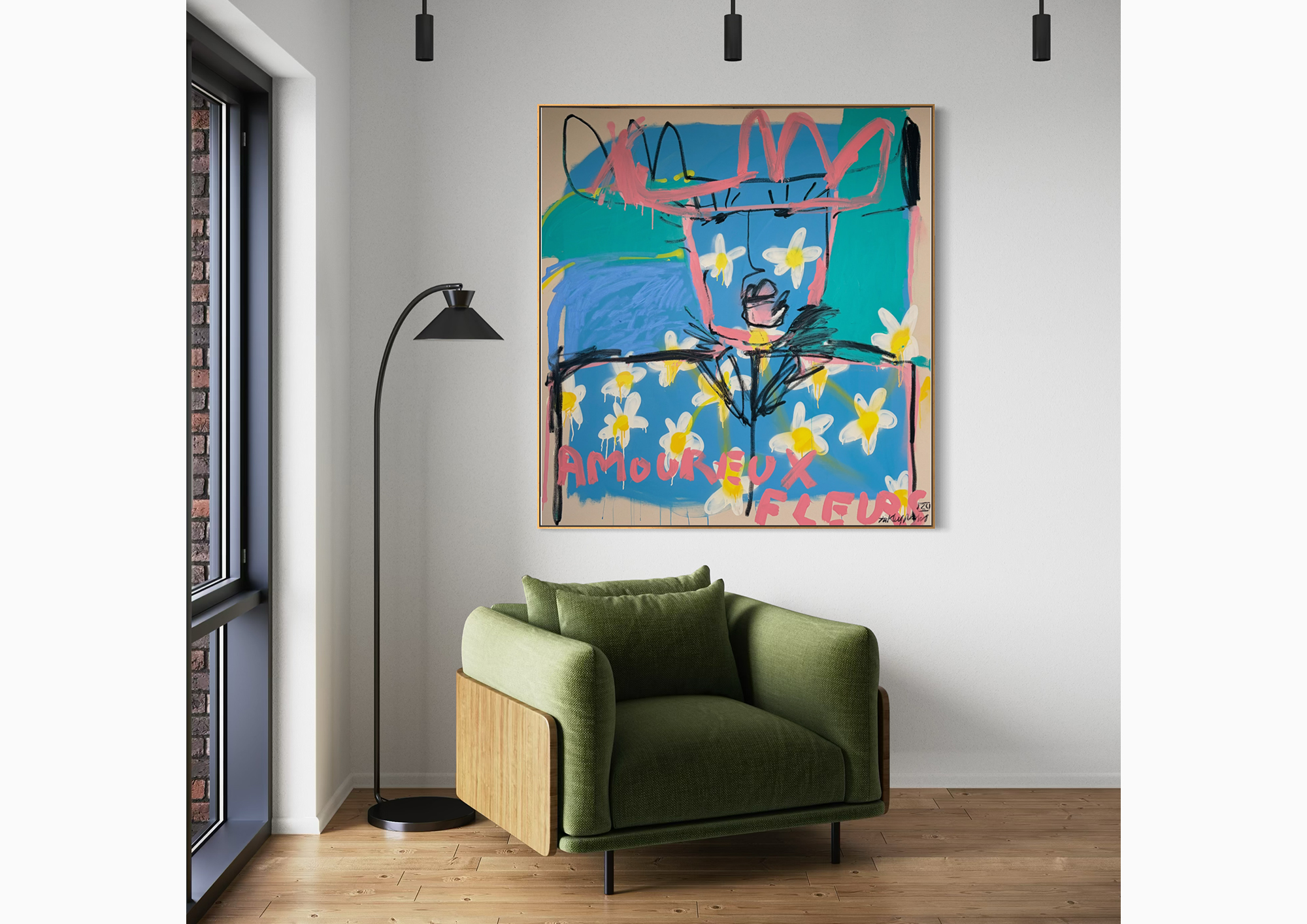Flower Lover displayed in a room