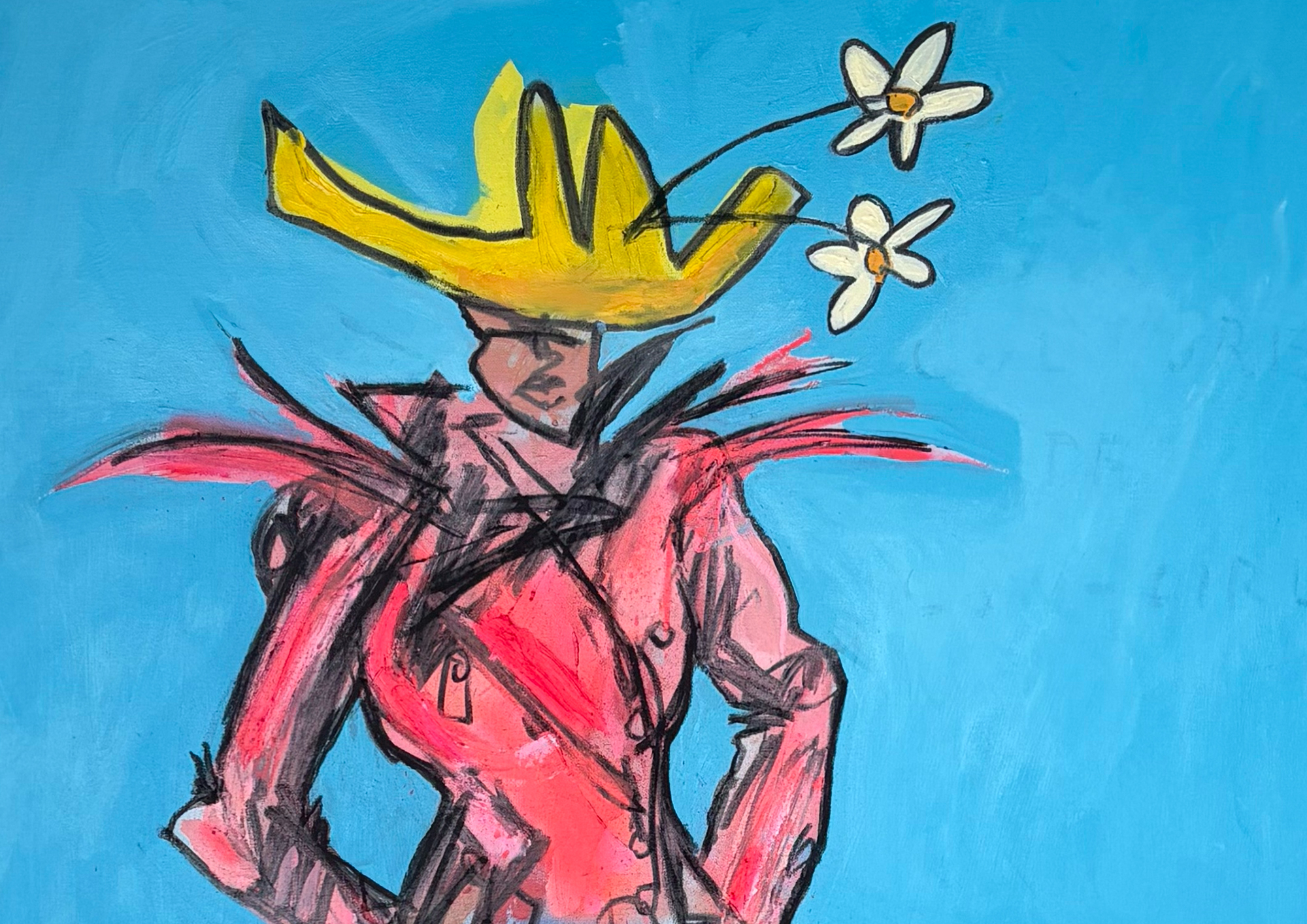 Detail of High Fashion Cow-Girl