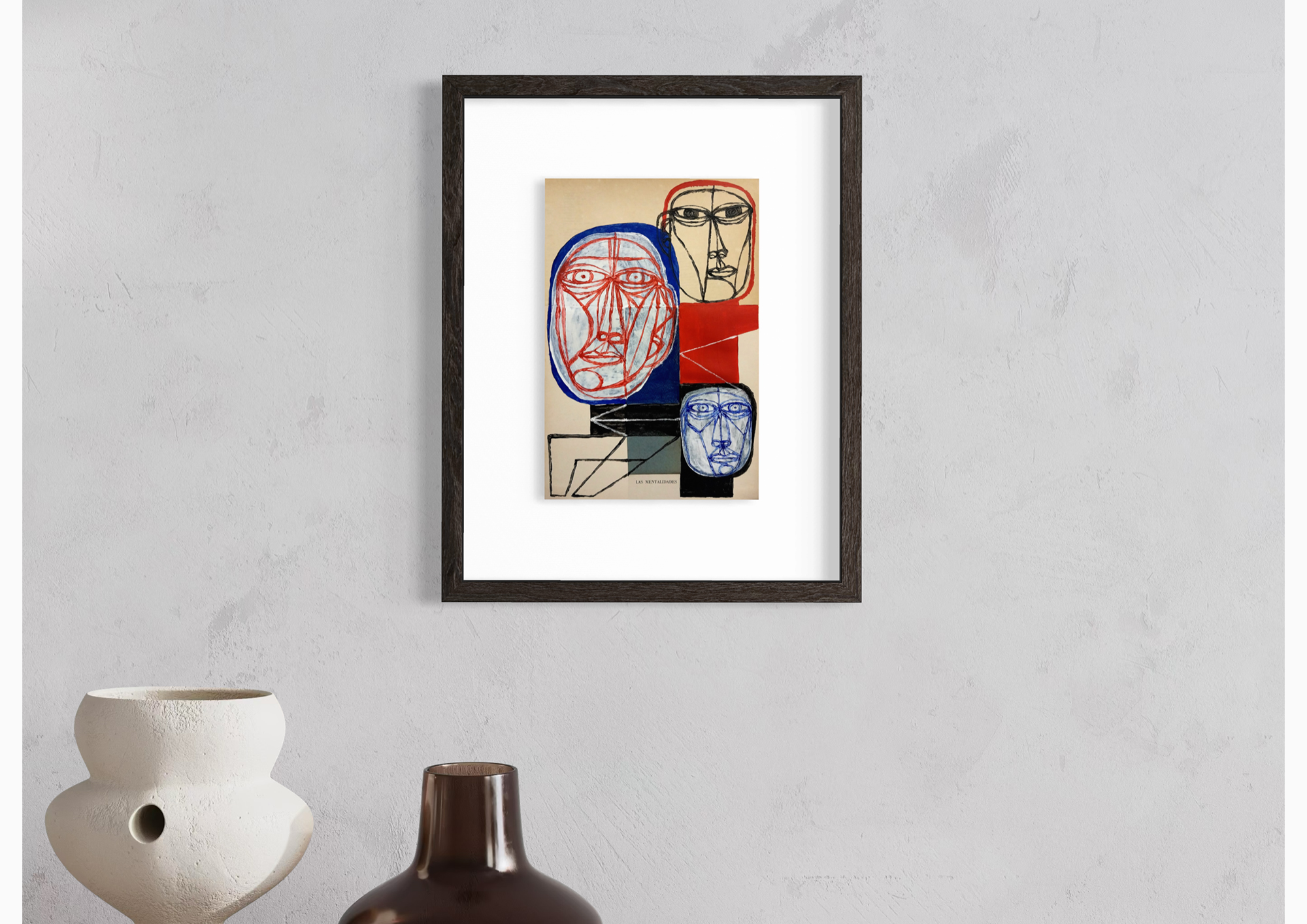 Las Mentalidades displayed in a room
