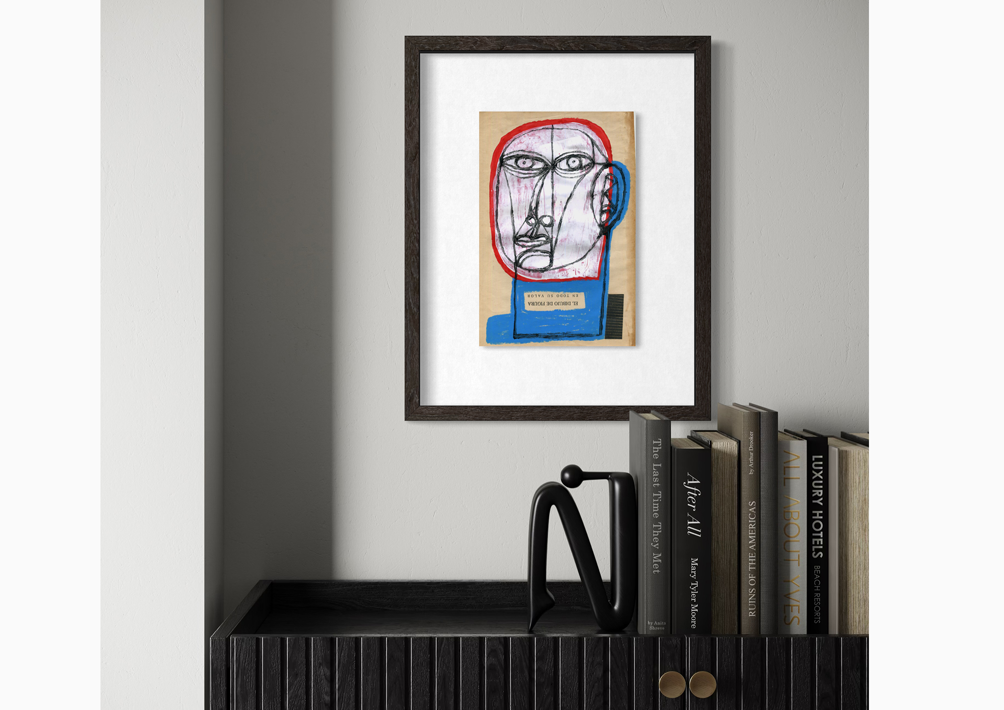 El Dibujo de Figura en Todo su Valor displayed in a room