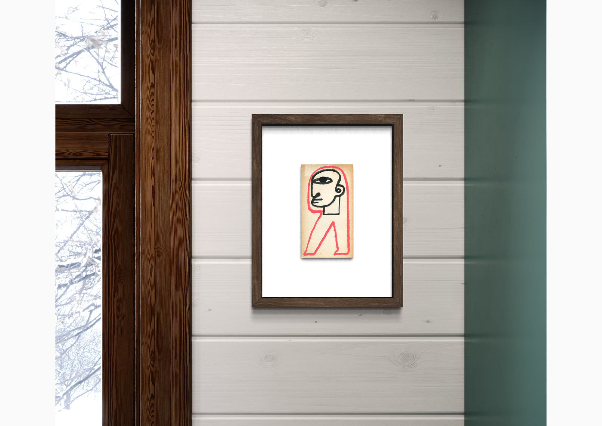 Little Drawing 18 displayed in a room