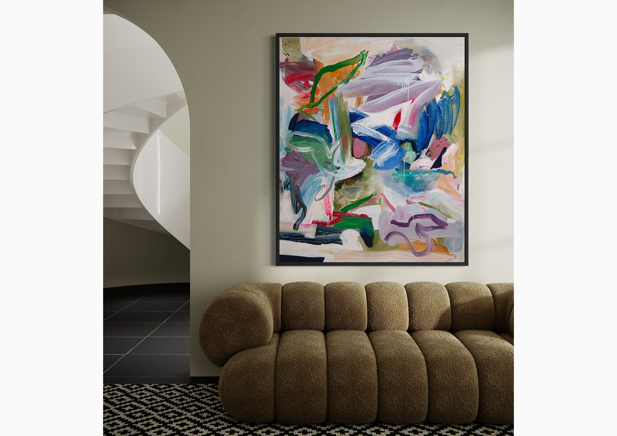 Butterfly Drunk displayed in a room