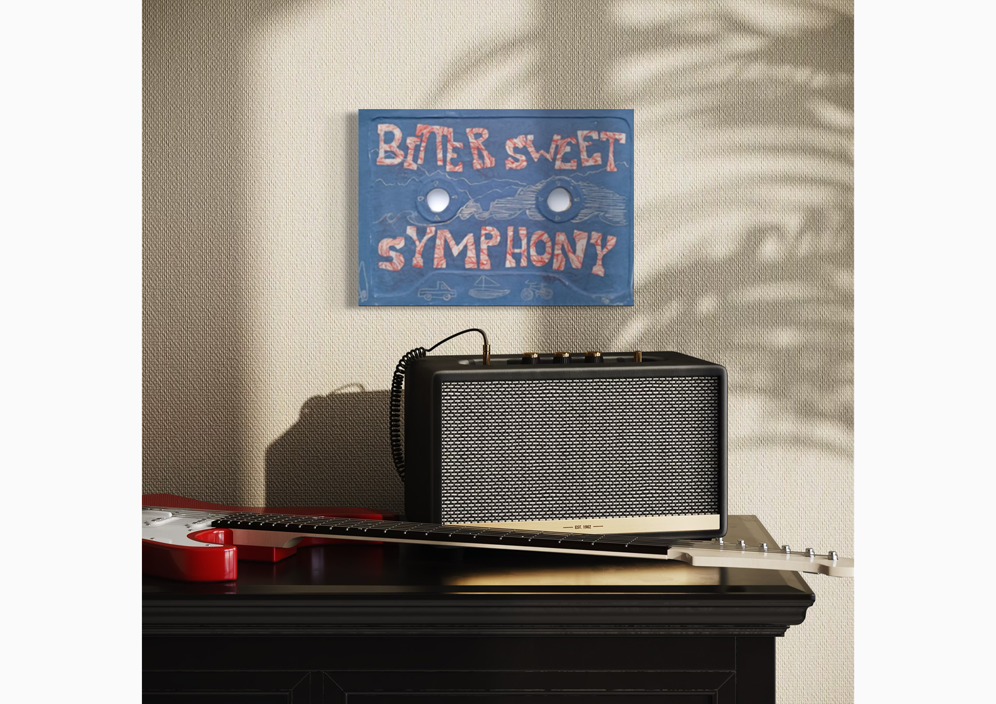Bittersweet Symphony displayed in a room