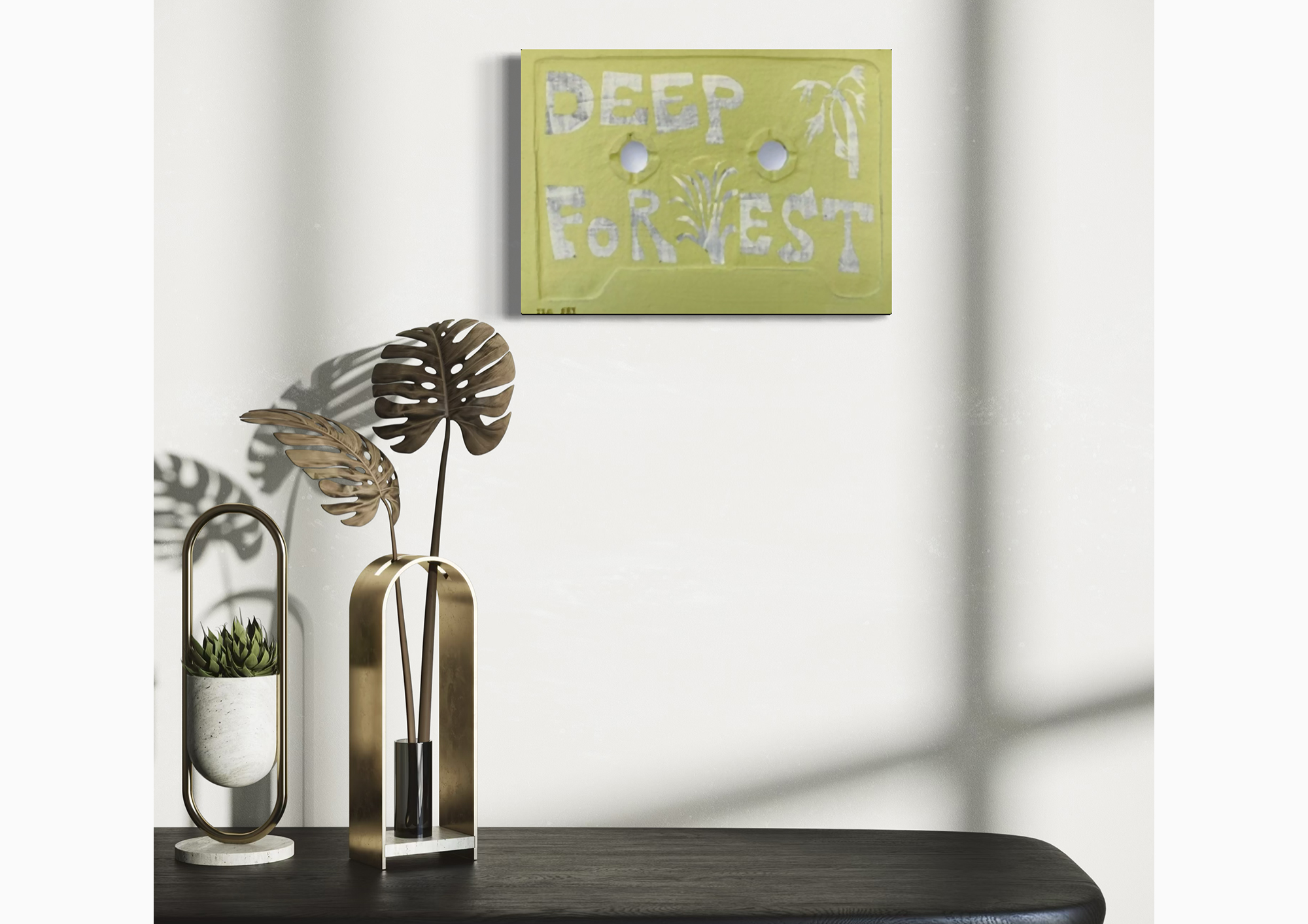 Deep Forest displayed in a room