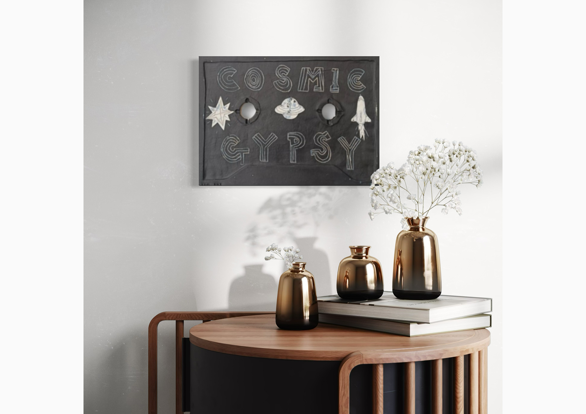 Cosmic Gypsy displayed in a room