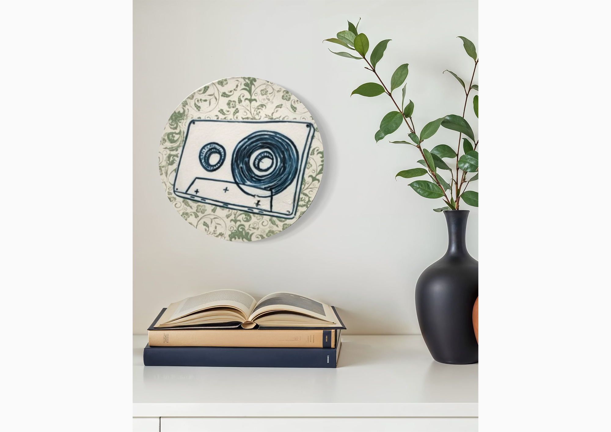Green displayed in a room